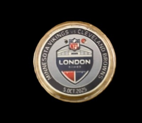 London Games - Game Used Flip Coin Vikings vs Browns 10.5.25