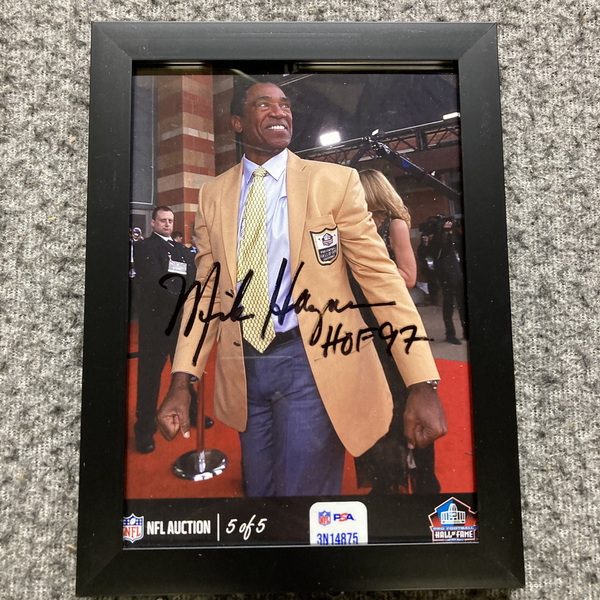 HOF - Raiders Mike Haynes NFL Auction Exclusive Signed 5x7 Framed Photo ...