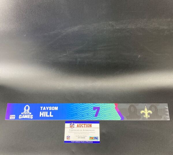 NFL - Saints Taysom Hill 2023 Pro Bowl Games Nameplate Special Edition 2...