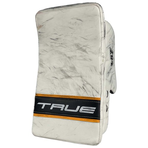 Photo of 24-25 Game-Used TRUE Goalie Blocker - Jeremy Swayman 