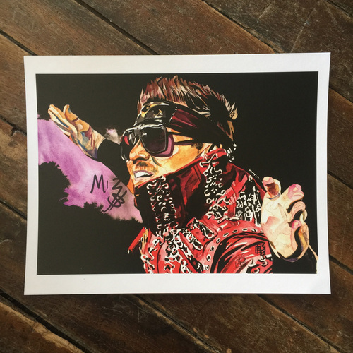 The Miz SIGNED 11 x 14 Rob Schamberger Print