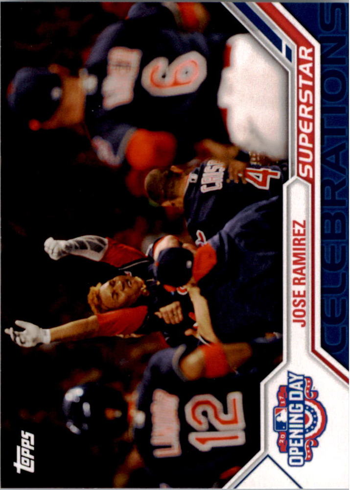 2017 Topps Opening Day Superstar Celebrations #SC22 Jose Ramirez