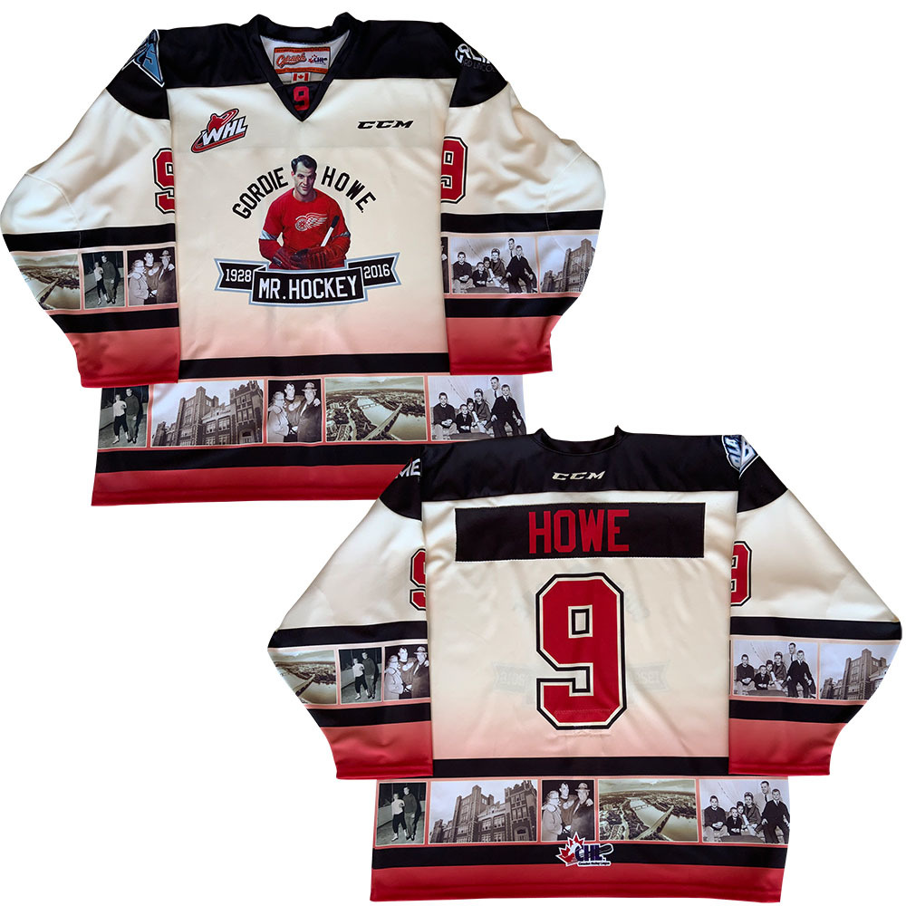 Saskatoon Blades Sublimated Gordie Howe Memorial Pro Jersey NHL Auctions