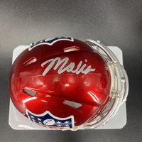 NFL - 49ers Malik Mustapha Signed Red Shield Mini Helmet