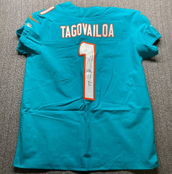 NFL - Dolphins Tua Tagovailoa Signed Authentic Jersey Size 48
