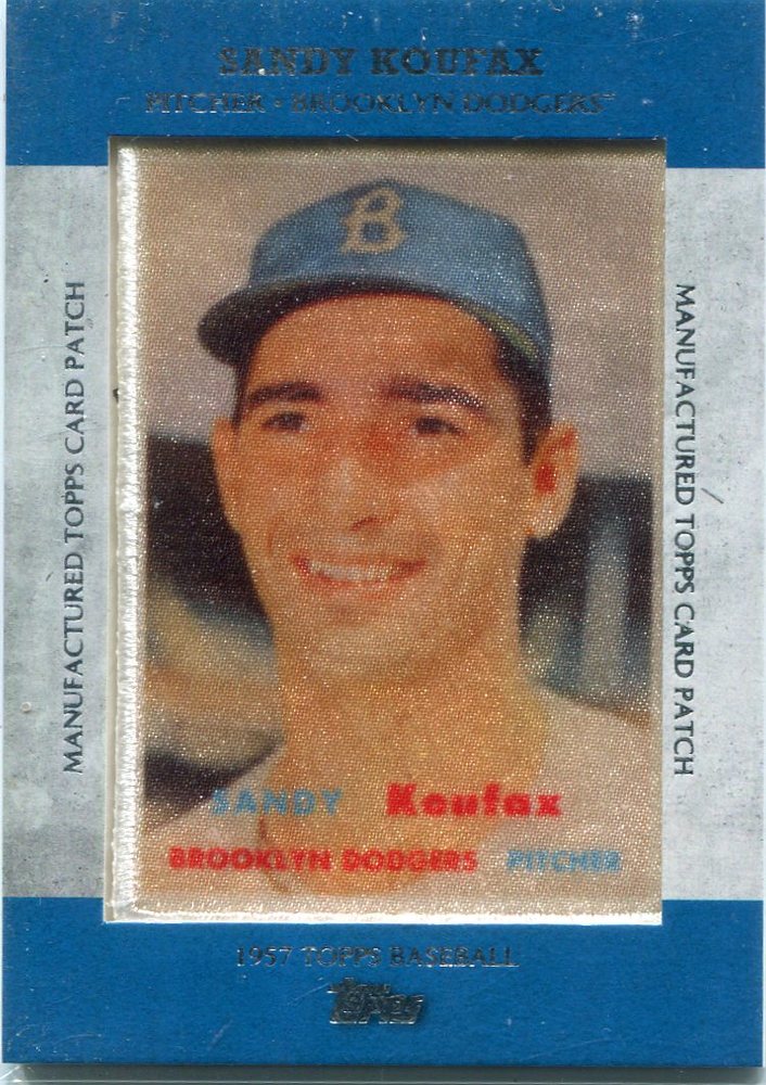 2013 Topps Manufactured Patch Sandy Koufax
