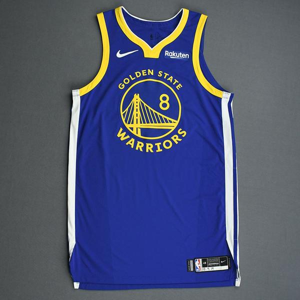 Alec Burks Golden State Warriors Game Worn Icon Edition Jersey 2019 20 Season NBA Auctions