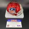 NFL - 49ers Malik Mustapha Signed Red Shield Mini Helmet