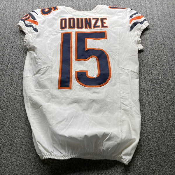 STS - Bears Rome Odunze Game Worn Jersey 11/28/2024 Size 40 With John Ma...