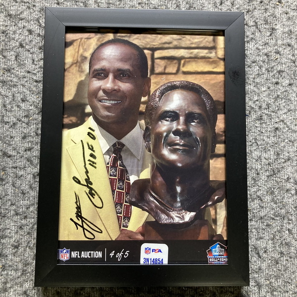 HOF - Steelers Lynn Swann NFL Auction Exclusive Signed 5x7 Framed Photo ...