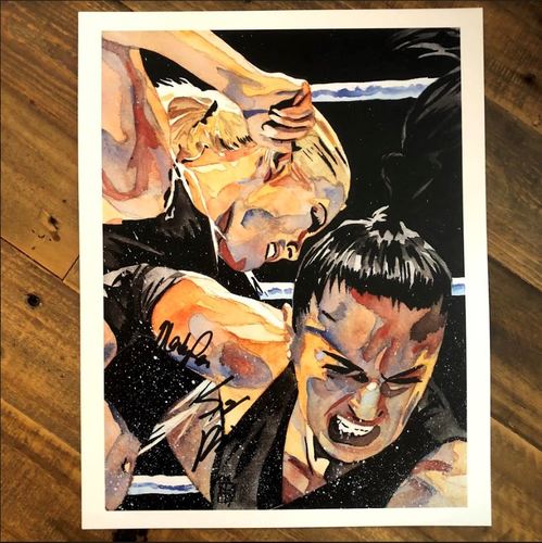 Mandy Rose & Sonya Deville SIGNED 11 x 14 Art Print