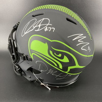 NFL - Seahawks Eclipse Helmet Signed by Russell Wilson, DK Metcalf, Tyle...