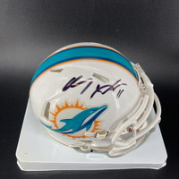 Dolphins - Mike Wallace Signed Mini Helmet