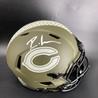 NFL - Bears Roschon Johnson Signed Authentic Salute to Service helmet
