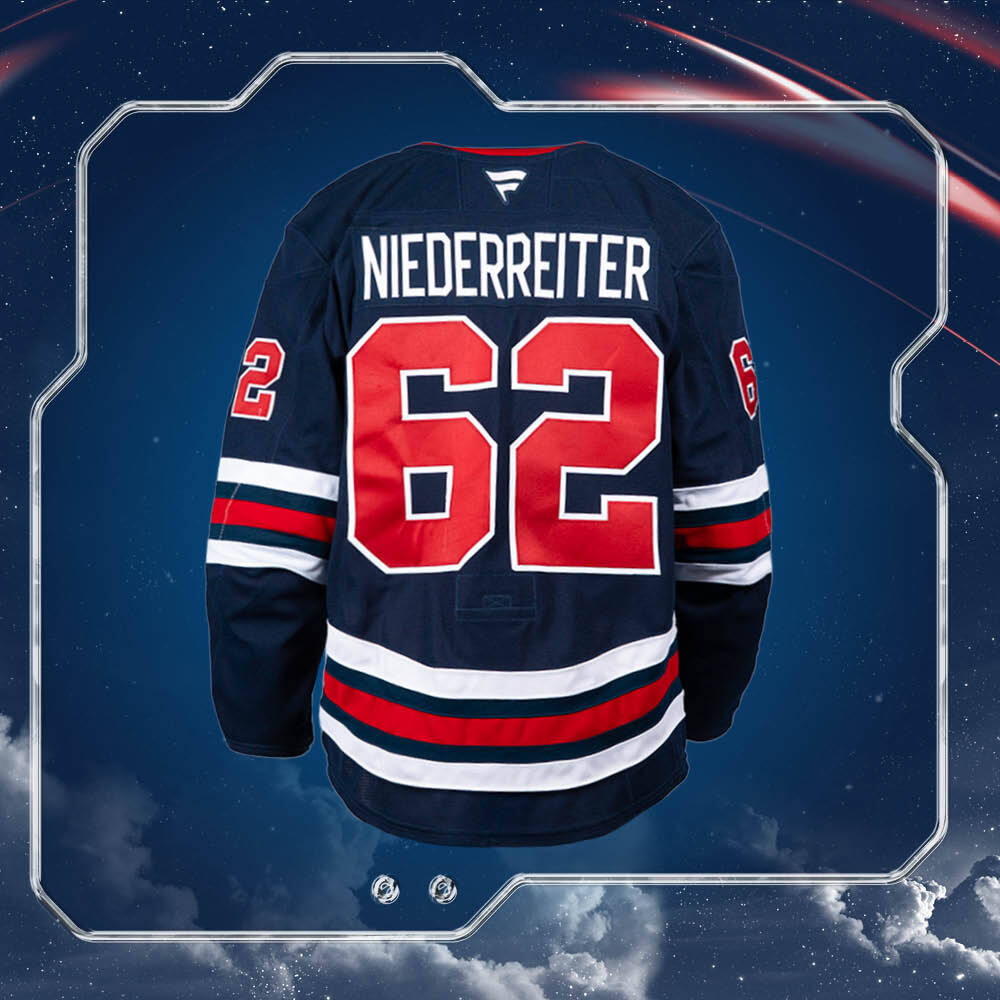 Nino Niederreiter #62 Game-Worn Heritage Jersey