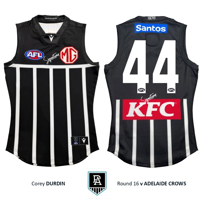 Photo of Corey Durdin #44 Port Adelaide 2026 Prison Bar Guernsey