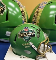 2025 NFL Draft Mini Helmet signed by Ashton Jeanty