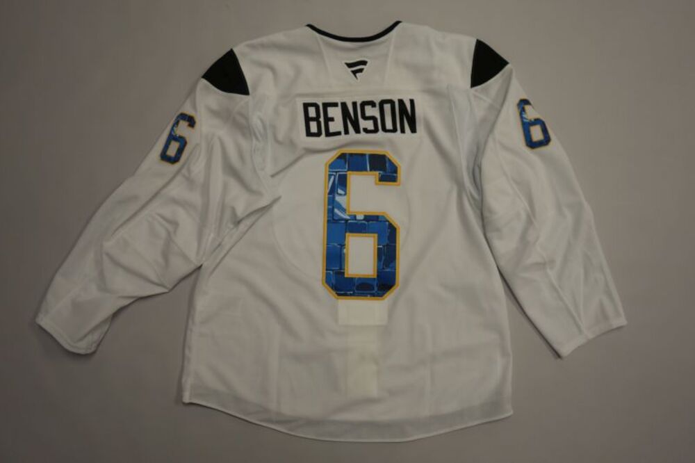 Zach Benson 2025-26 Buffalo Sabres Pride Night Jersey
