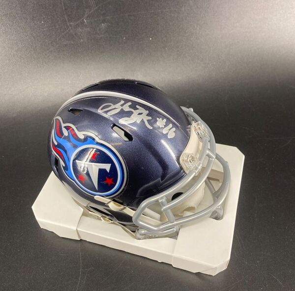 Titans - Treylon Burks Signed Mini Helmet (Not Authenticated)