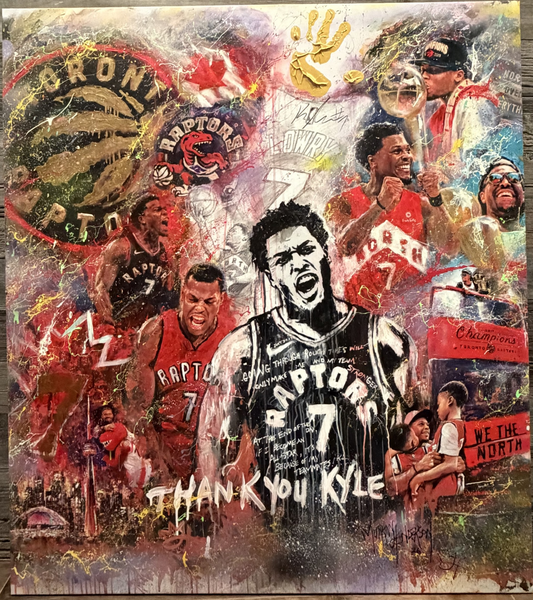  Kyle Lowry Retirement Celebration Art Piece by Murray Henderson 