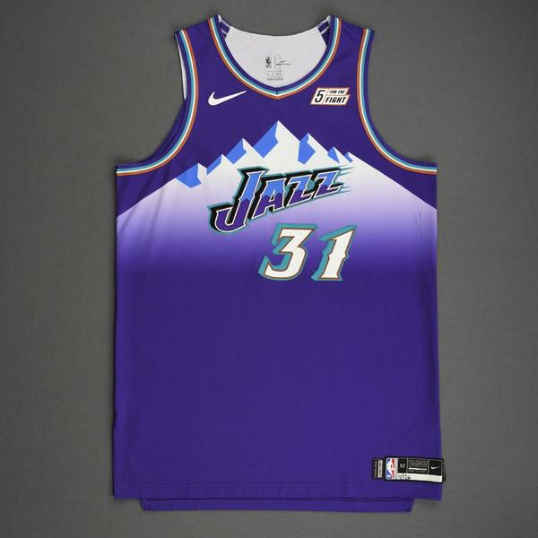 Image of Georges Niang - Utah Jazz - Game-Worn Classic Edition 1996-04 Road Jersey - 2019-20 Season