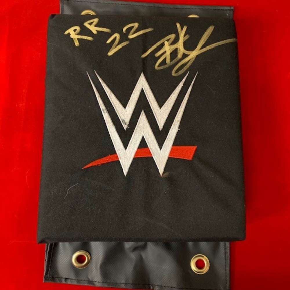 Brock Lesnar SIGNED and USED WWE Turnbuckle ( Royal Rumble 1/29/2022) WWE Auction
