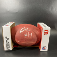 NFL - Chargers Quentin Johnston Signed Authentic Football