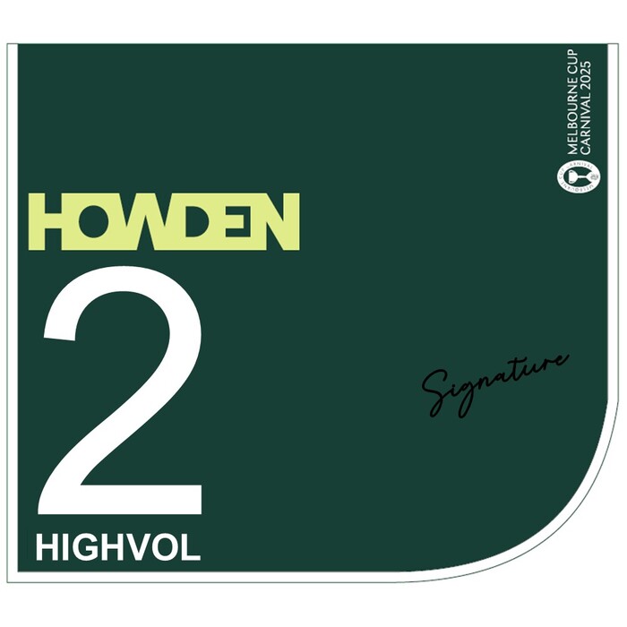 Photo of #2 Highvol - Jamie Mott Signed Howden Victoria Derby Saddlecloth