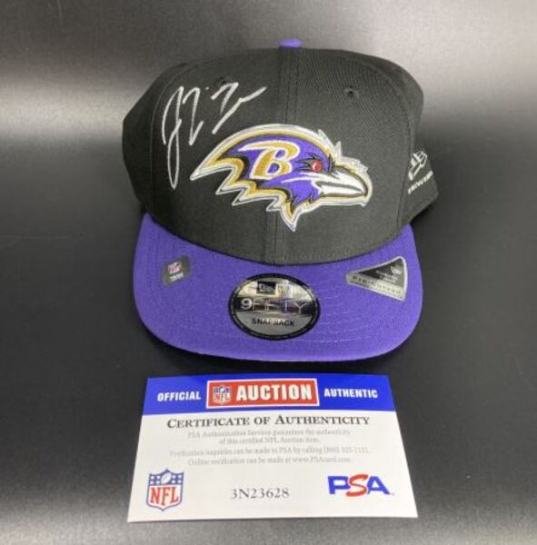 NFL - Ravens Ja'Kobi Lane Signed Hat With 2026 Draft Pin