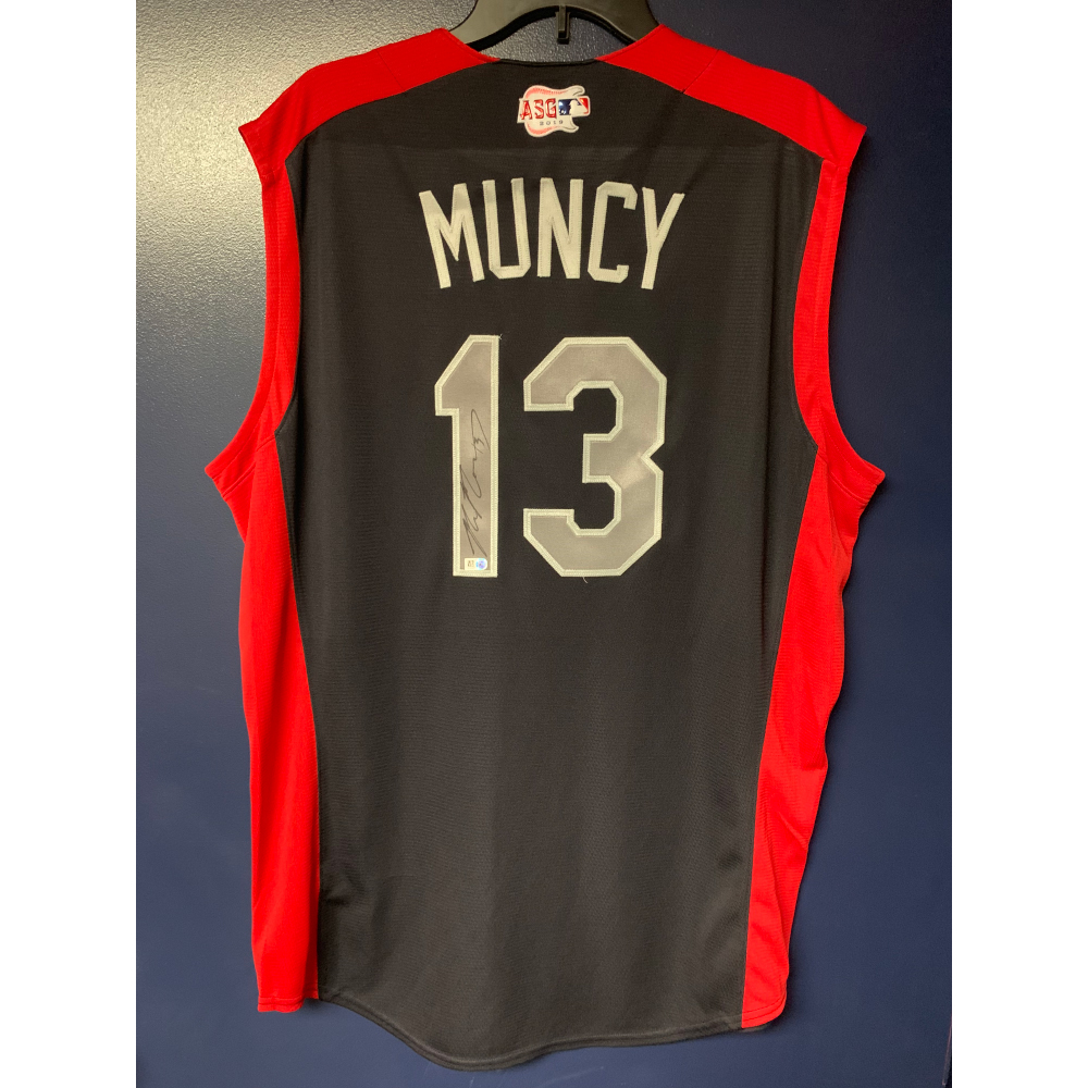 Max Muncy 2019 Major League Baseball Workout Day Autographed Jersey | Los Angeles Dodgers Auctions