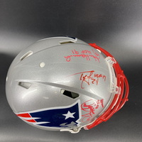 HOF - Patriots Multi Signed Authentic Speed Helmet Signed by Ty Law, And...