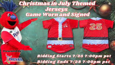 Game Worn and Autographed Stockton Ports Jersey 44 Cole Miller. Size 48