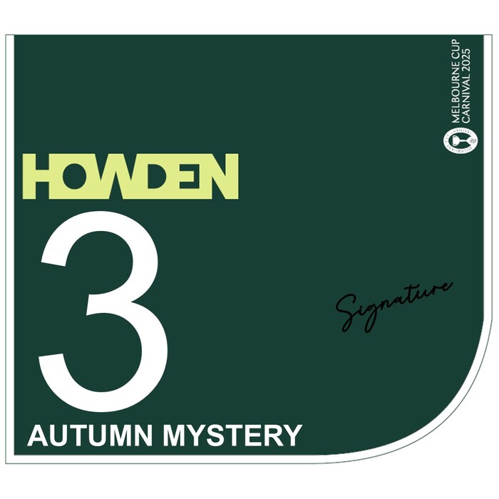 Photo of #3 Autumn Mystery - Blake Shinn Signed Howden Victoria Derby Saddlecloth