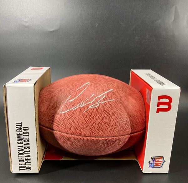 NFL - Bengals Chase Brown Signed Authentic Football with Bengals Logo