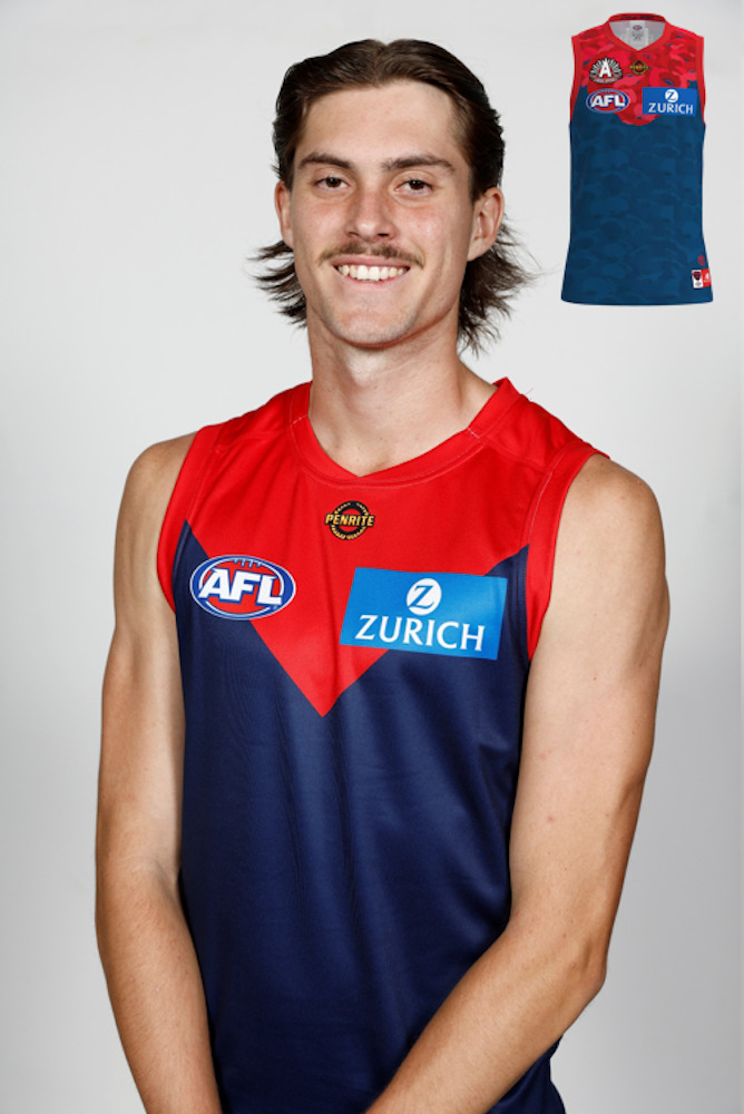 Melbourne Demons 2026 ANZAC Day Eve Guernsey - Kalani White #34