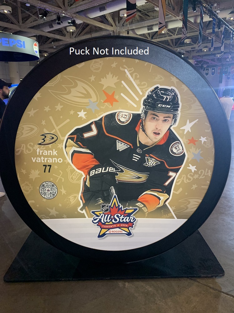 2024 NHL All-Star Game Banner Featuring Frank Vatrano - Anaheim Ducks