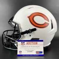 NFL - Bears Velus Jones signed lunar eclipse helmet