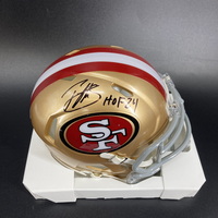 HOF - 49ers Patrick Willis Signed Mini Helmet with HOF 24 Inscription