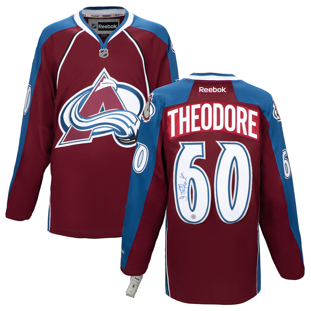 Jose Theodore Autographed Colorado Avalanche Vintage Reebok Jersey