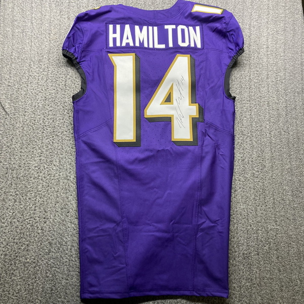 NFL - Ravens Kyle Hamilton Signed Authentic Jersey Size 42