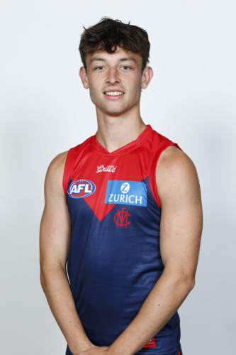 Photo of 2025 Melbourne Demons Red Flamehead Guernsey - Kynan Brown #41