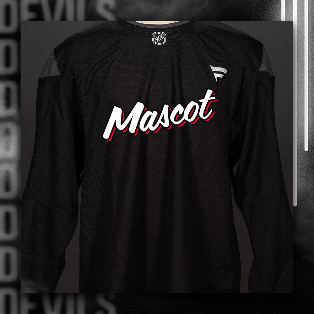 NJ Devil Mascot #00 Autographed 2025-26 Jersey Appreciation Night Specialty Jersey - New Jersey Devils