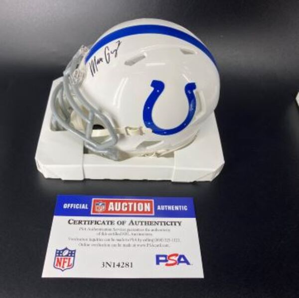 Colts - Matt Gay Signed Mini Helmet