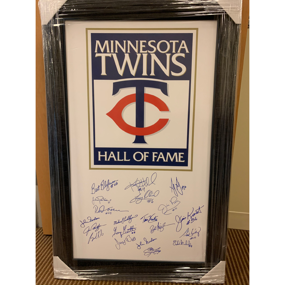 Twins Hall of Fame Autographed Poster Minnesota Twins Auctions