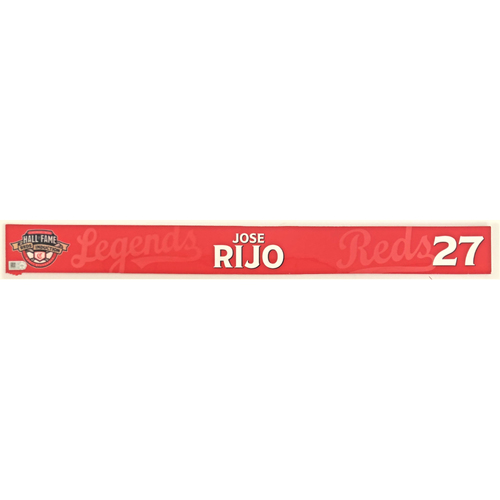 Jose Rijo - Locker Name Plate: 2021 Cincinnati Reds Hall of Fame Legends Game