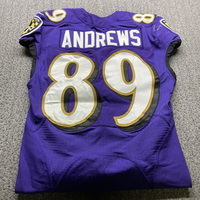 NFL - Ravens Mark Andrews Game Worn Jersey 2020 Season Size 40 (Washed B...