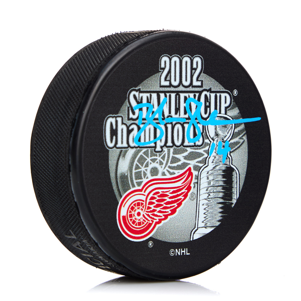 Brendan Shanahan Signed Detroit Red Wings 2002 Stanley Cup Puck