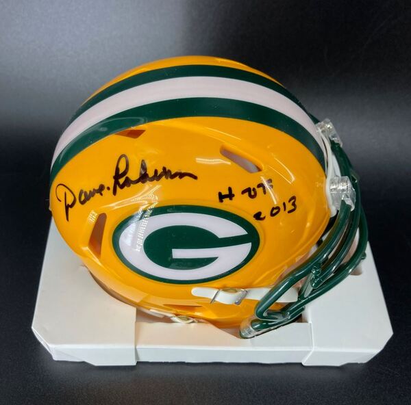 HOF - Packers Dave Robinson Signed Mini Helmet