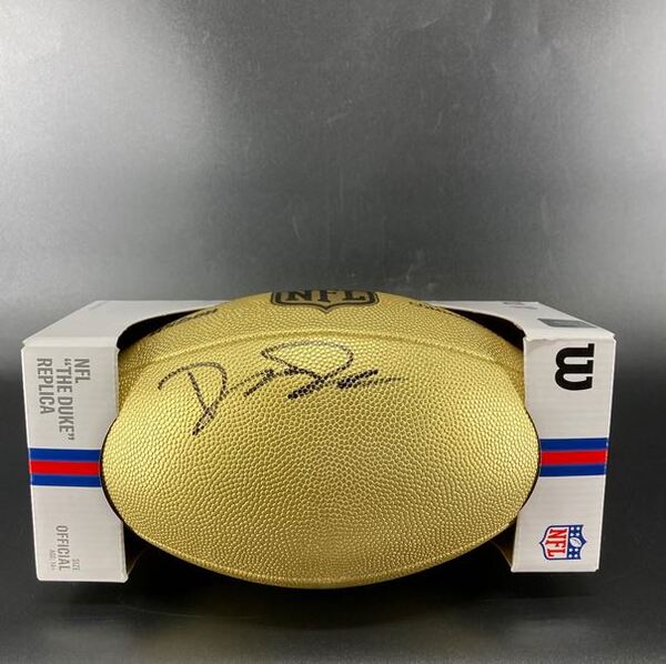 NFL - Bills Dion Dawkins Signed Gold Composite Football