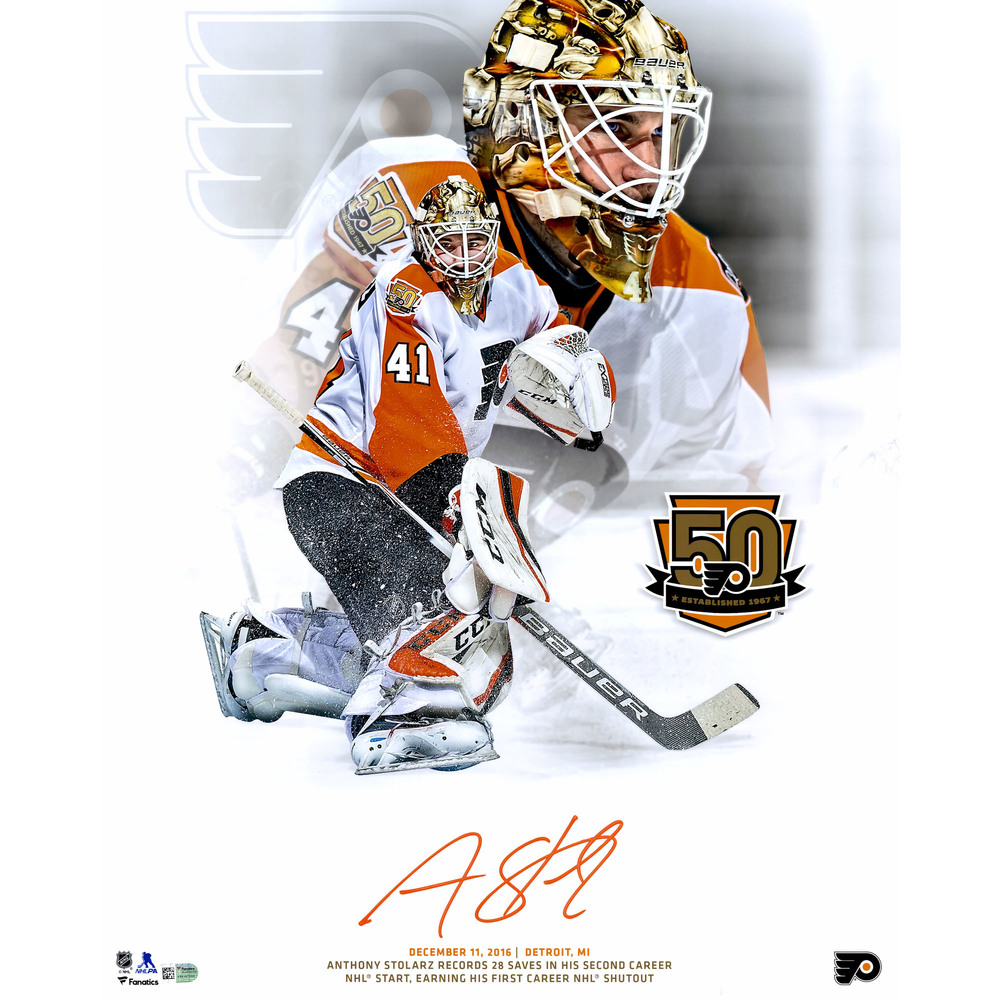 Anthony Stolarz Philadelphia Flyers Autographed 16